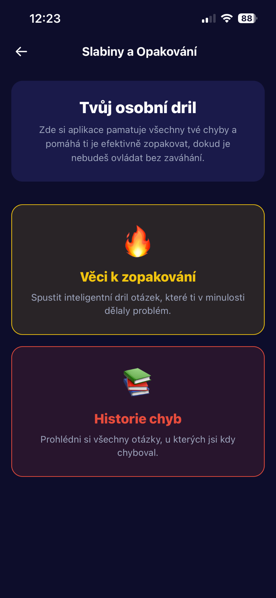 Chytrý dril tvých chyb